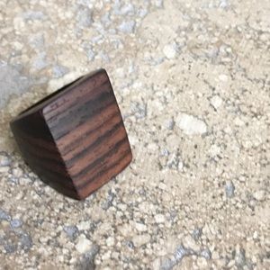 Like New, Never Worn, Beautiful Chunky Wood Ring!